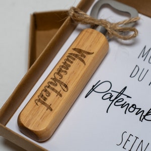 Individual bottle opener for the perfect godfather moment in a gift box image 2