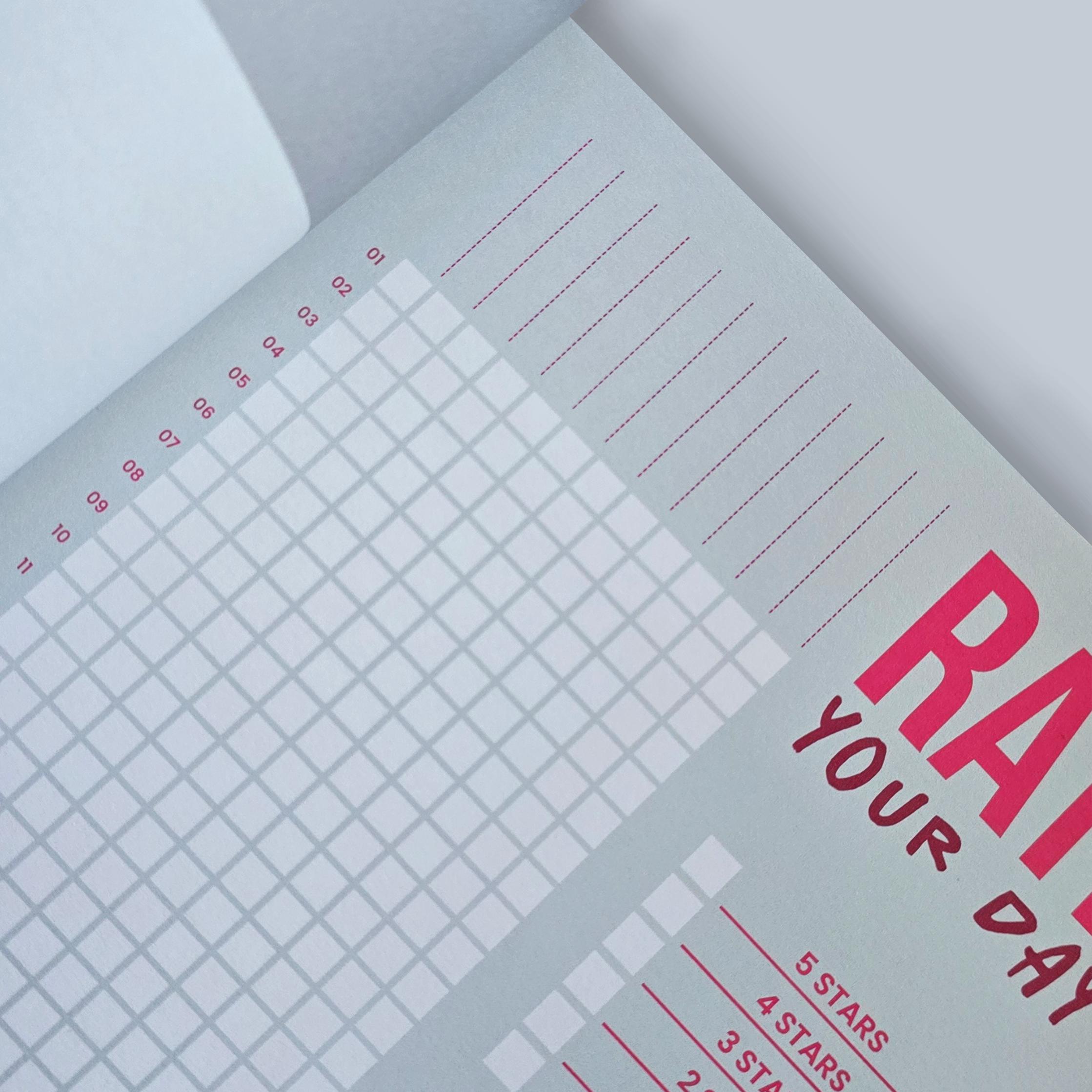 UNDATED Pixel Diary | A Year in Pixels Tracker, Bullet Journal, Track ...