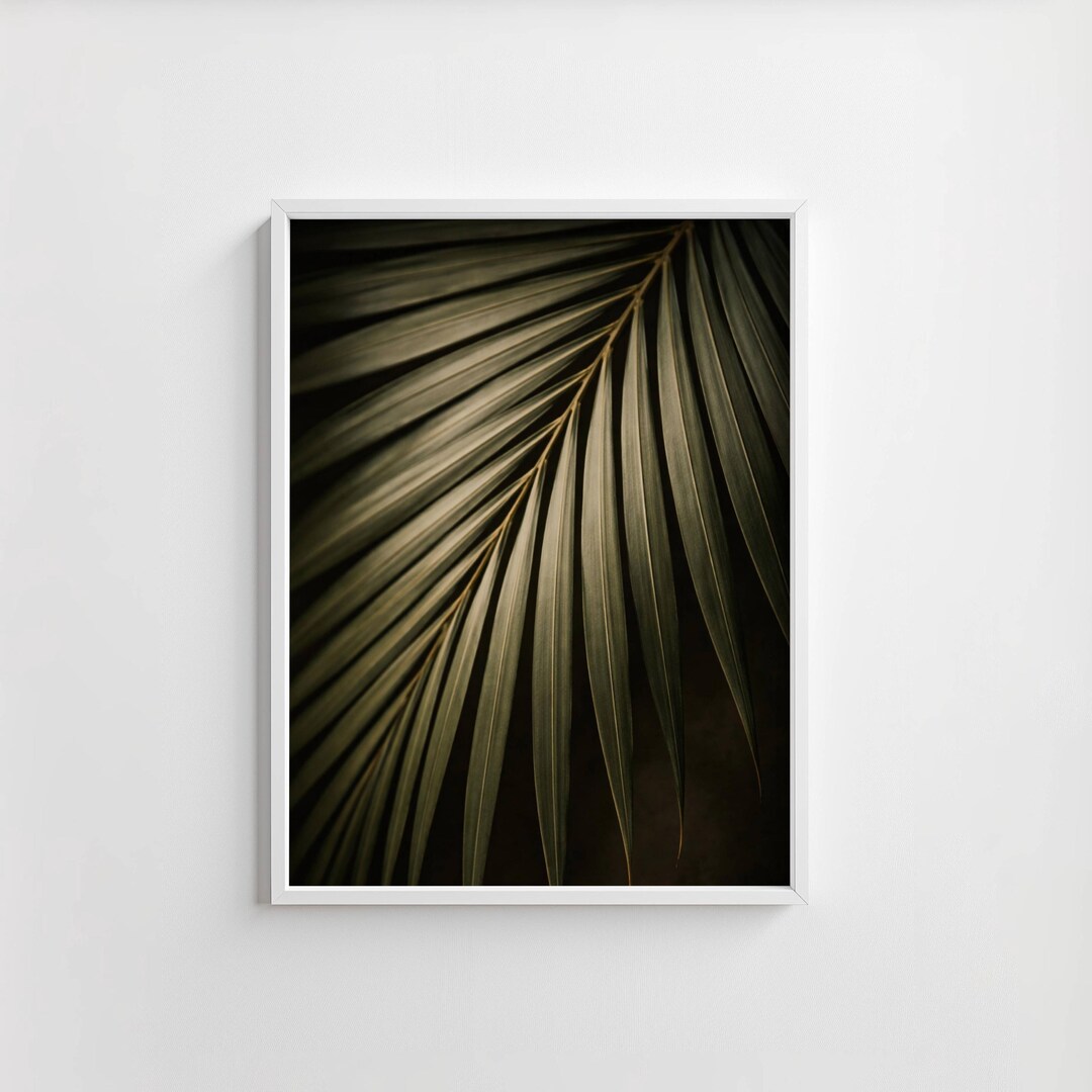 Botanical Wall Art Print, Neutral Palm Leaf Fine Art - Etsy Australia
