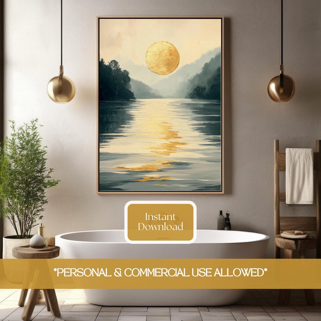 Classy Bathroom Wall Art Nature Print Bathroom Art Print Download ...