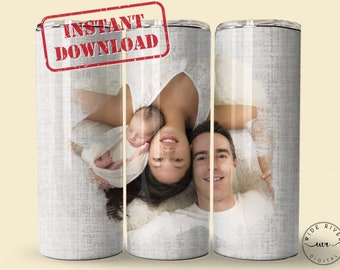 Picture Tumbler Wrap PNG Design, Instant Digital Download, 300 DPI PNG, Sublimation Design for 20/30oz, Straight and Tapered Tumbler