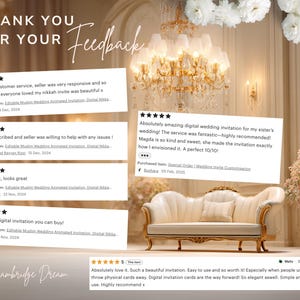 Editable Nikkah Invitation Video | Canva Islamic Wedding Mobile Template – Beige & Gold image 8