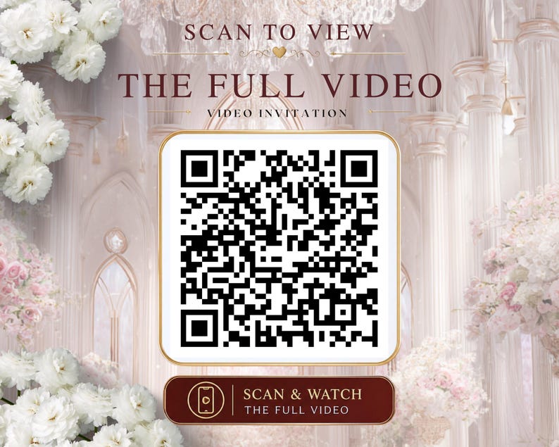 Pastell Rose Gold bearbeitbares Nikkah-Einladungsvideo | Canva Islamische Hochzeit Mobile Vorlage Bild 2