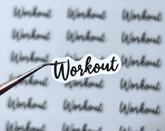 Workout Sticker Sheet, Workout Planner Sticker, Fitness Sticker, Sport Sticker, Day Planner Sticker, Exercise Sticker, Fitness Sticker Sheet