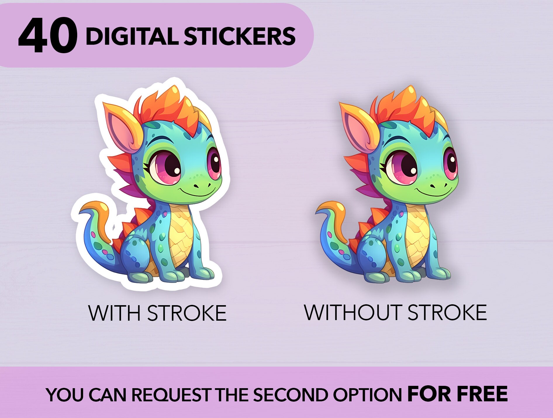 Baby Dragon PNG Sticker, Sticker Png Bundle, Printable Sticker, Dragon