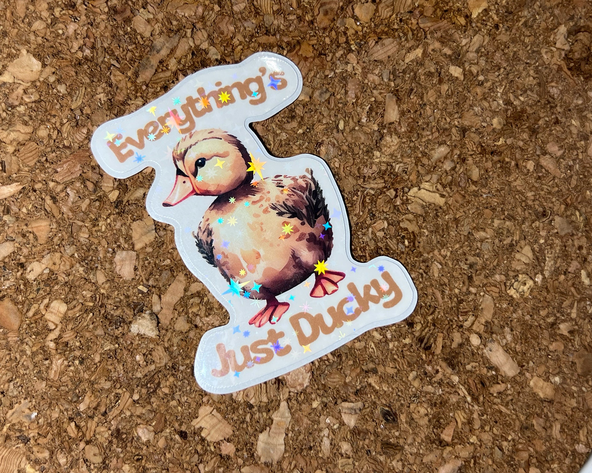 Ducky Sticker Duck Sticker, Ducky Sticker, Die-cut Sticker, Everything is Ducky ...