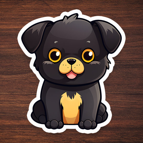 Chubby Dog PNG Sticker Kawaii Sticker Dog Sticker Chubby - Etsy