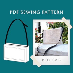 Tasche Schnittmuster PDF | Cross Body Tasche Muster | Reisetasche Muster | Tasche Schnittmuster | Einfaches DIY-Taschenschnittmuster