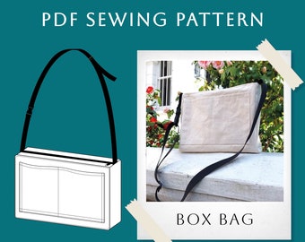 Bag Sewing Pattern PDF | Cross Body bag pattern | Travel bag pattern | bag sewing pattern | Easy DIY bag pattern