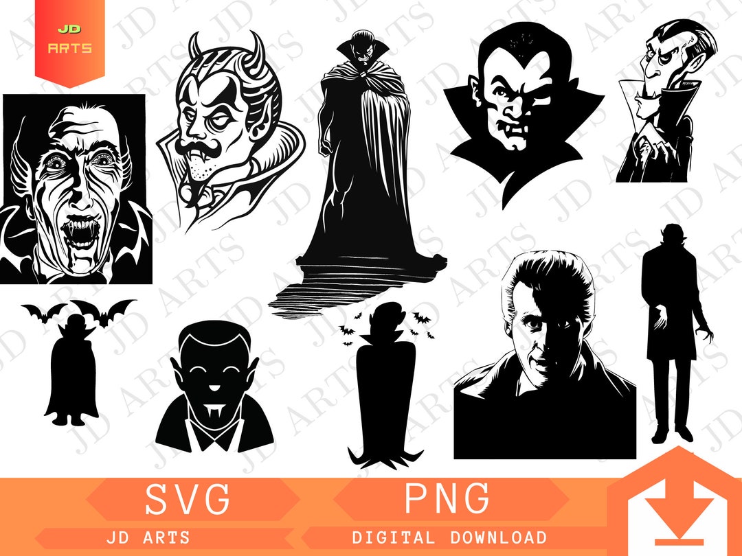 Dracula SVG Dracula Cut File Dracula PNG Dracula Clipart - Etsy