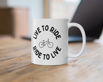 Cyclist Gift, Bike Mug, Love Cycling, Cycling Enthusiast, Bike Lover, Personal Gift