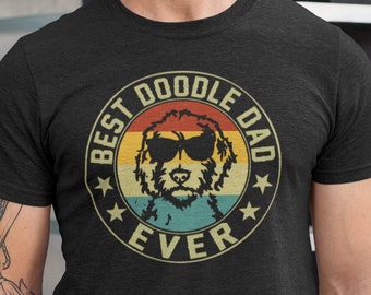 Camiseta "El mejor papá doodle de la historia", camiseta "Día del Padre Doodle", camiseta retro vintage "Día del Padre Doodle", regalo para el Día del Padre