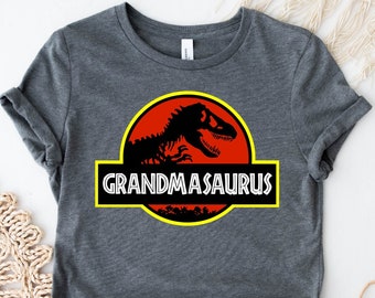 Camiseta Grandmasaurus, Camiseta Grandma Saurus, Camiseta divertida para la abuela, Camiseta de dinosaurios para la abuela, Camiseta familiar de dinosaurios, Regalo divertido para la abuela