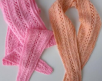 Cables and Lace Scarf Knitting Pattern