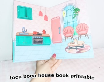 Casa de Toca Boca imprimible Impresiones digitales