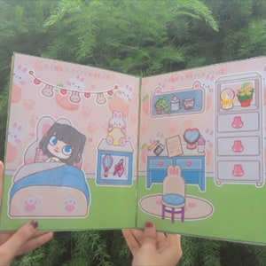 Printable Toca Boca House / Toca Boca Paper Craft / Paper Doll House / Quiet Book / Paper Quiet Book / pdf file / activities to do at home