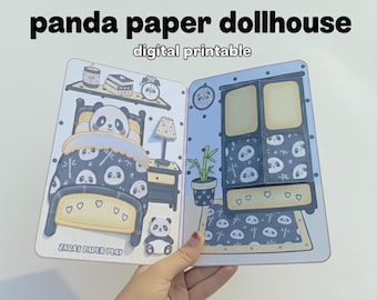 Toca Boca Paper Doll House: Printable Quiet Book Activity (PDF File A4 Size) Digital prints