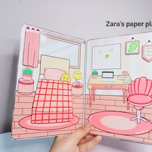 Printable Toca Boca House / Toca Boca Paper Craft / Paper Doll House / Quiet Book / Paper Quiet Book / pdf file / activities to do at home