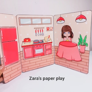Printable Toca Boca House / Toca Boca Paper Craft / Paper Doll House ...