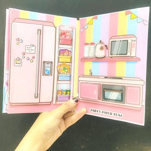 Toca Boca Paper Doll House: Printable Quiet Book Activity (PDF File A4 Size)