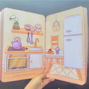 Printable Paper Dollhouse: Quiet Book Activity (PDF File)