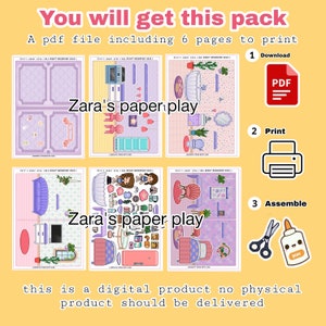 Printable Toca Boca House / Toca Boca Paper Craft / Paper Doll House ...