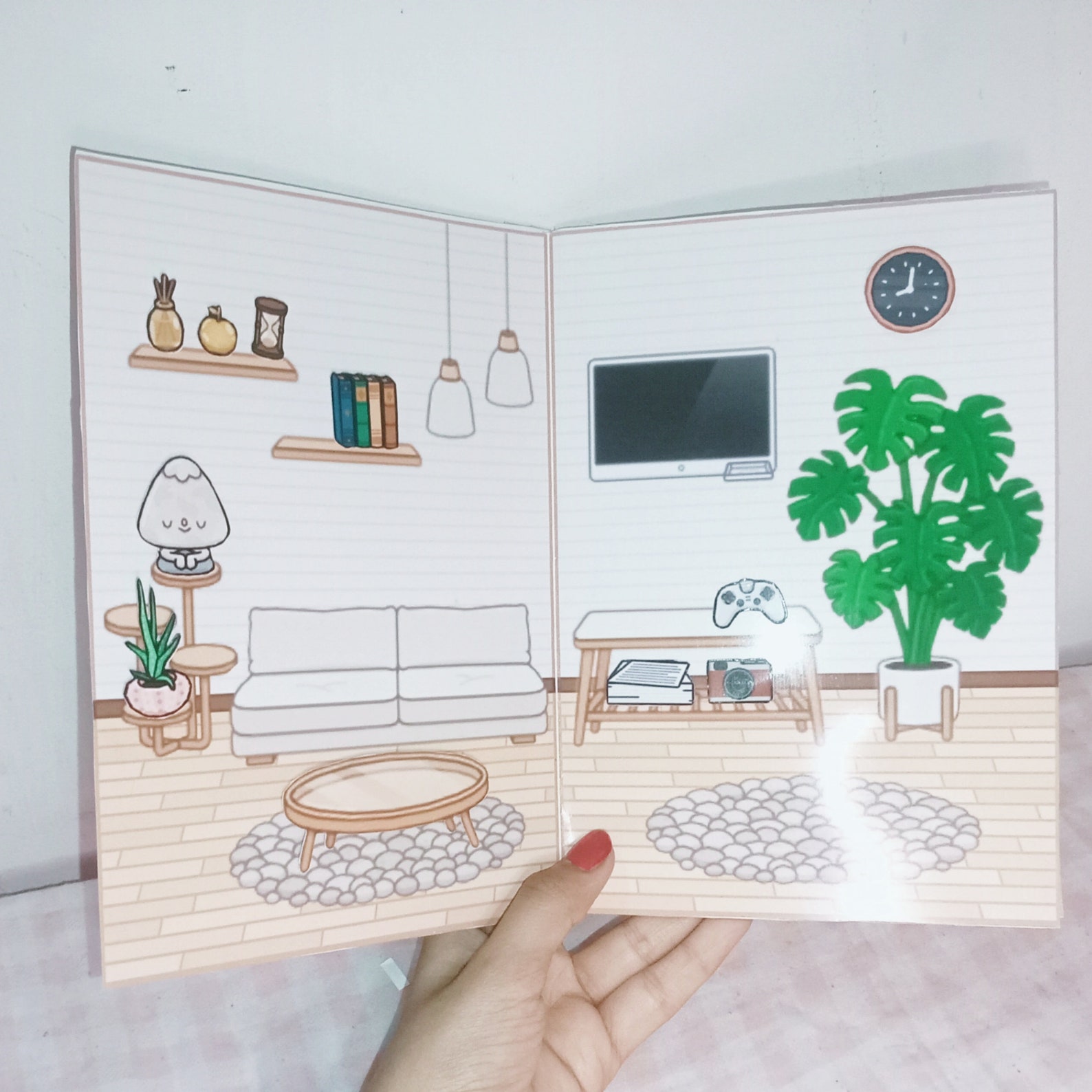 Printable Toca Boca House / Toca Boca Paper Craft / Paper Doll House