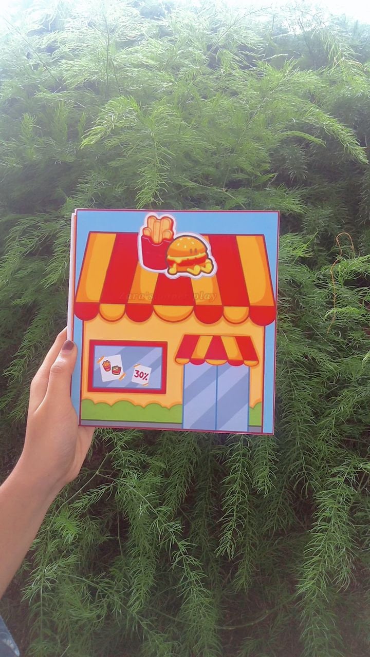 Printable Toca Boca Fast Food Shop / Toca Boca Paper Craft / Paper Doll ...