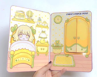 Printable Toca Boca House / Digital prints / Paper Doll House / Quiet Book / Paper Quiet Book / pdf file / activities to do at home