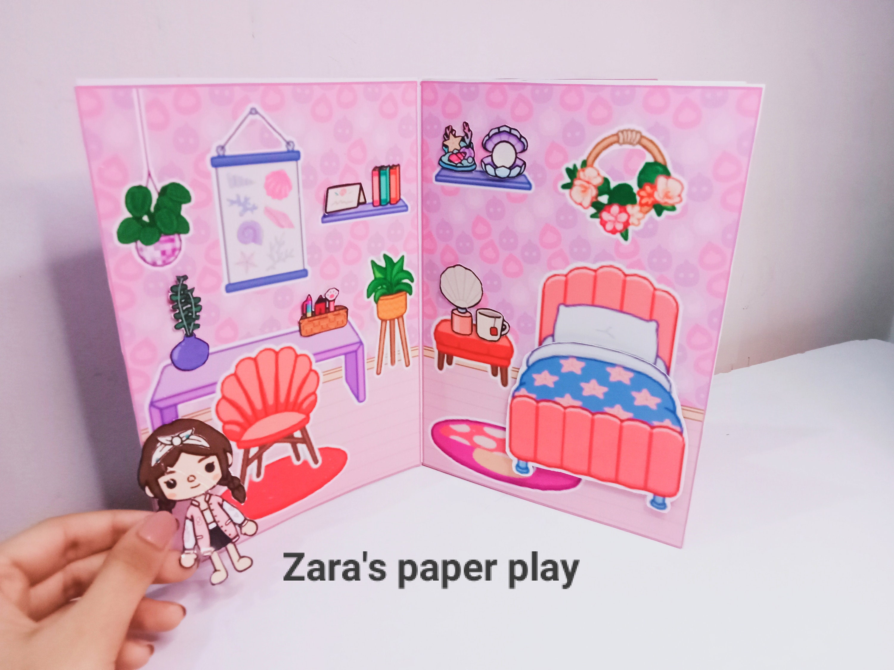 Printable Toca Boca House / Toca Boca Paper Craft / Paper Doll House