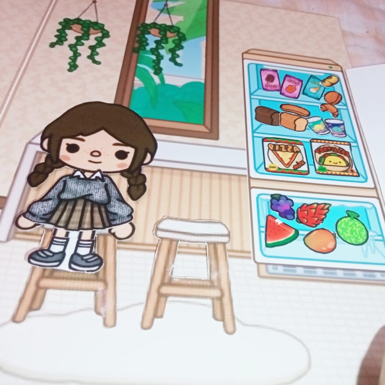 Printable Toca Boca House / Toca Boca Paper Craft / Paper Doll Etsy