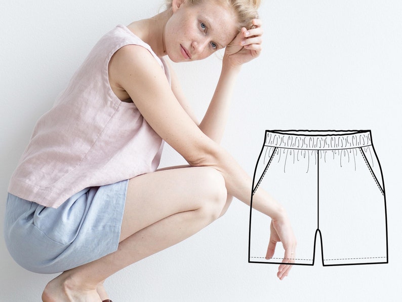 Shorts Sewing Pattern. PDF Sewing Pattern. DIY Shorts. Etsy