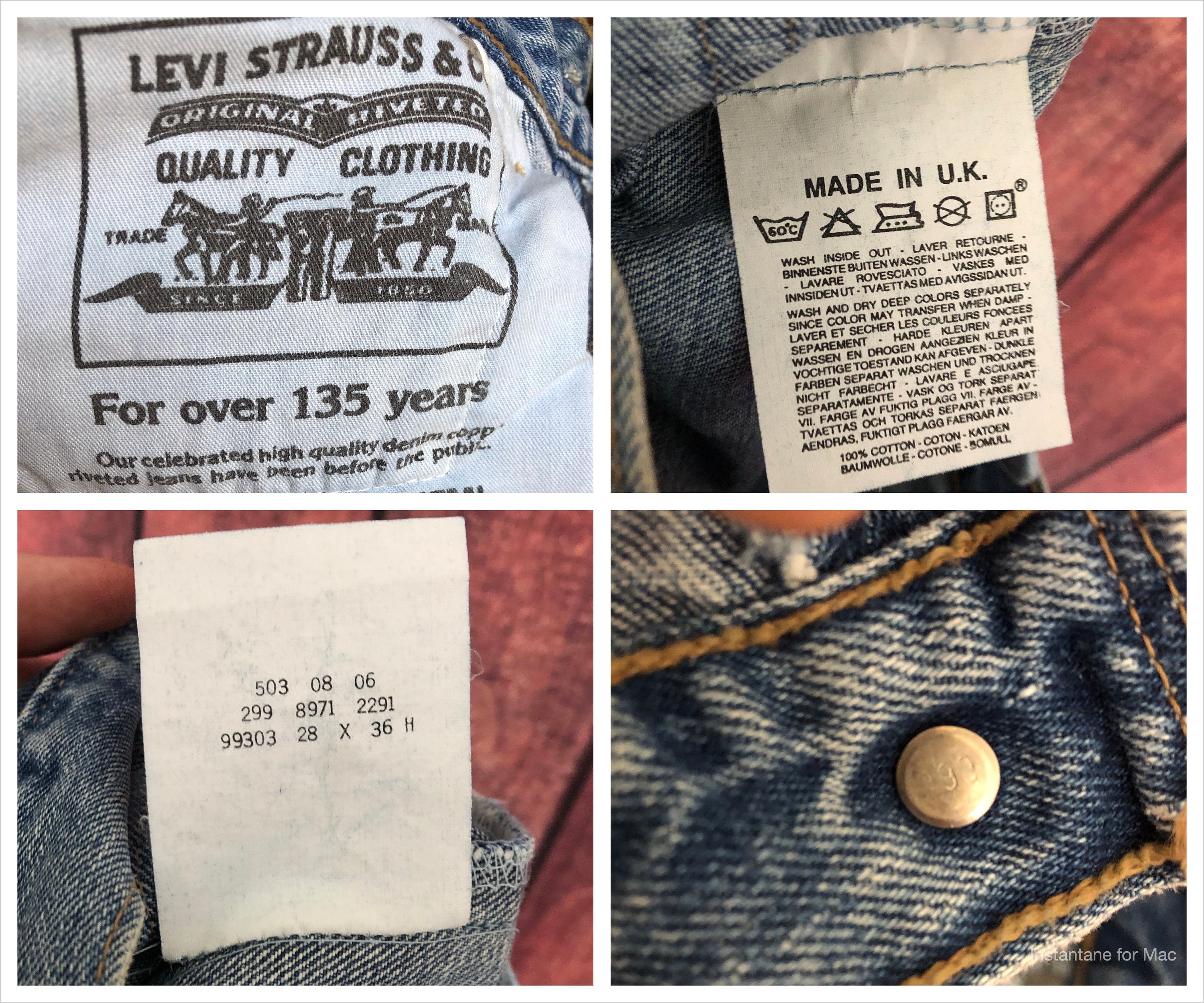 Leslieページ Vintage Levi's 503 XX Jeans 90s High Waisted Jeans