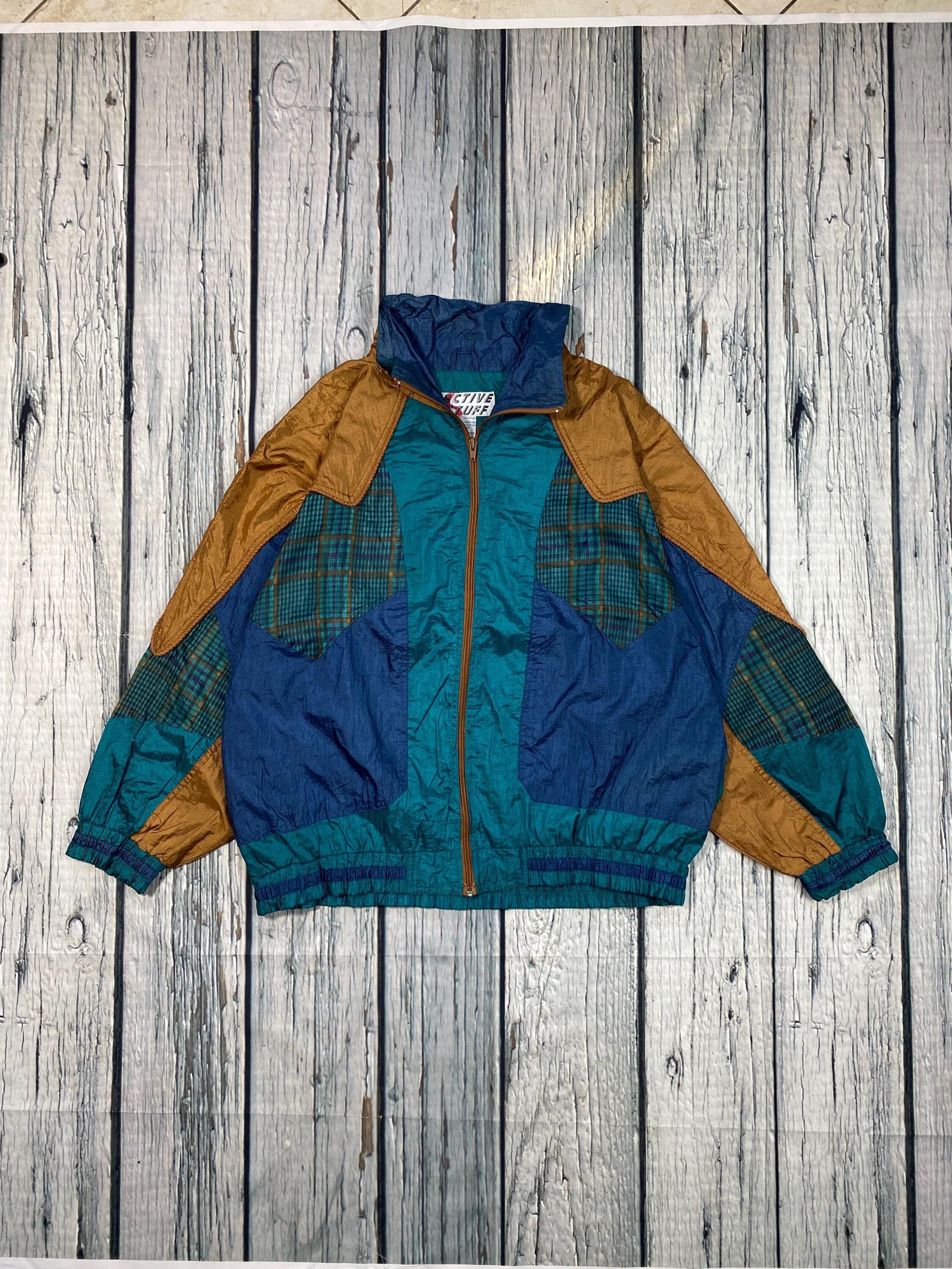 Veste Blazer Tartan Vintage Rouge Années 90 - Occasion Très Bon état, Style Rétro Désemparé