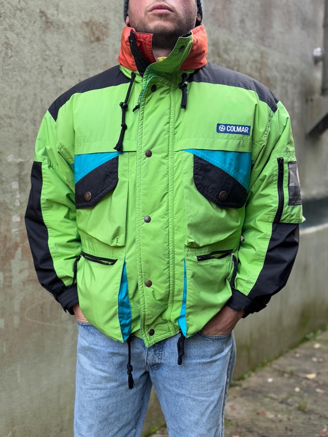 Vintage COLMAR Ski Jacket: 90s Italian Retro Sportswear (M) - Etsy