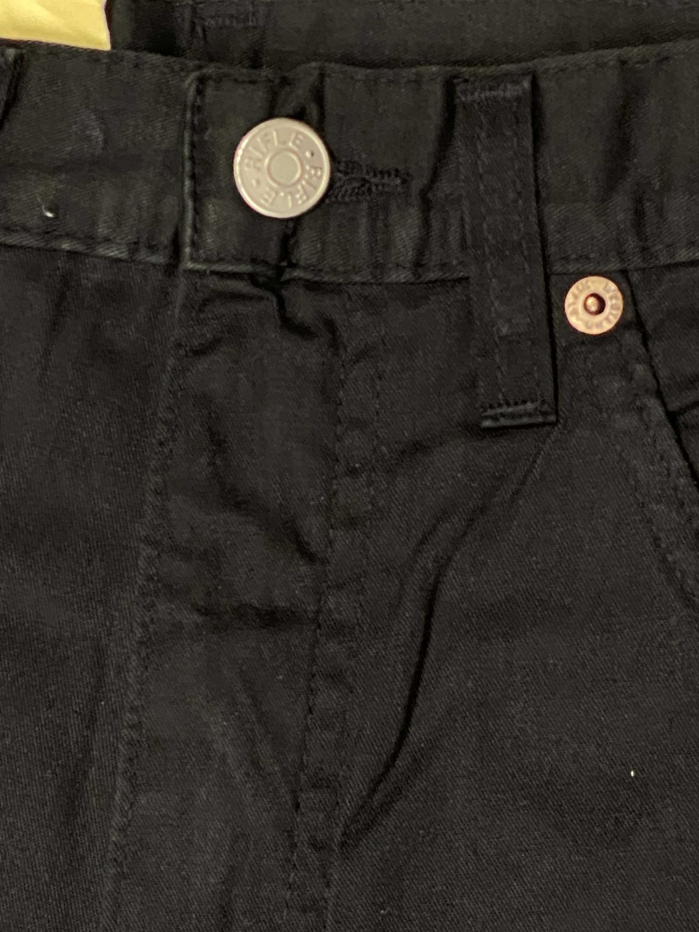 Vintage Pants Rifle 90s Deadstock Pants Black 90s Super Slim