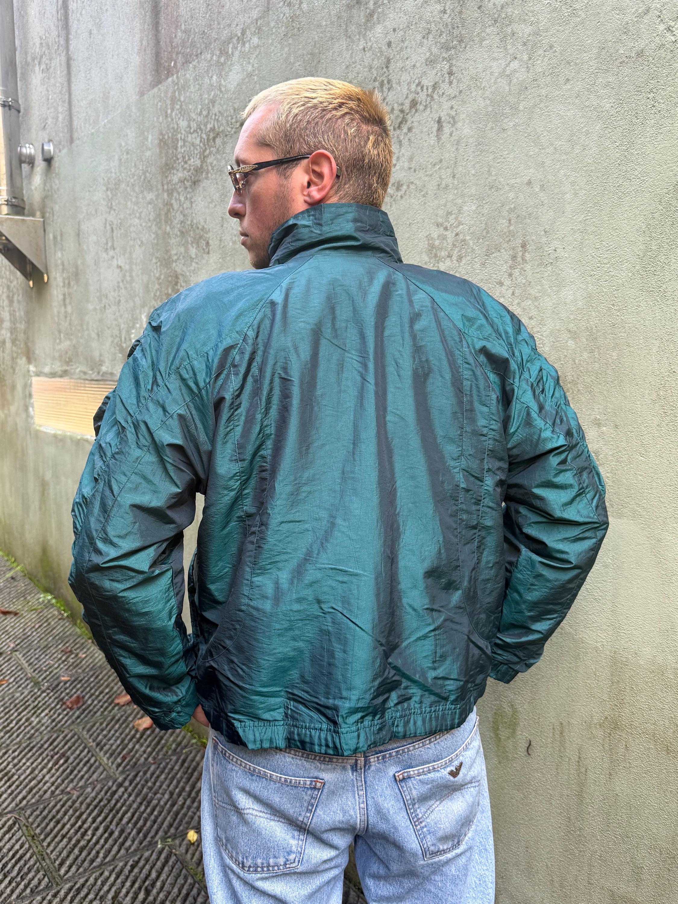 美品✨ Y2Kトラックジャケット 90s 00s グリーン Mサイズ ヴィンテージ フォレストグリーン トラックジャケット Y2K 90年代