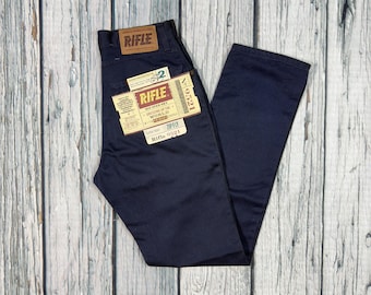 Vintage Rifle Chino Pants: 90s Deadstock Super Slim Fit, Made in Italy
