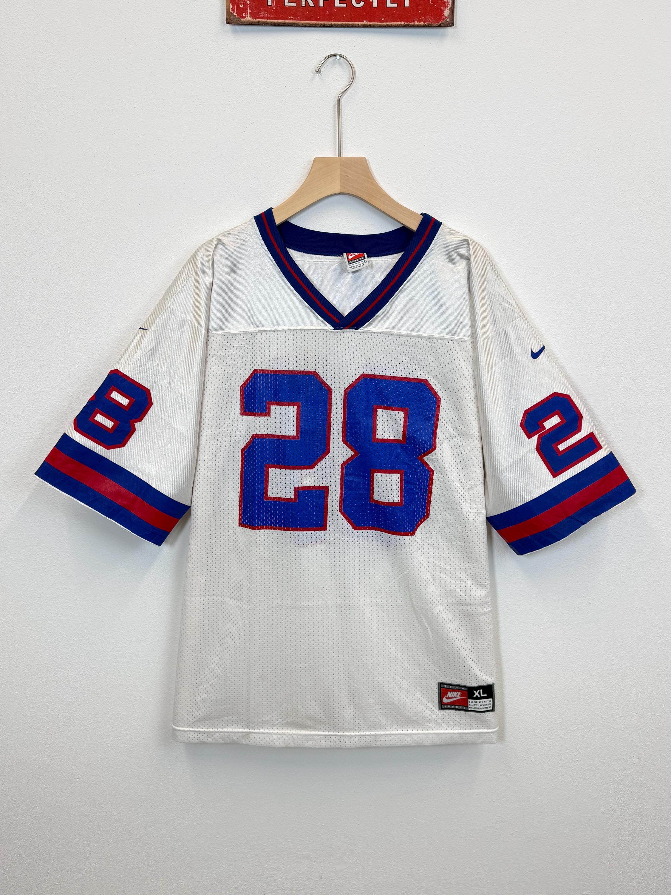 Vintage 90s Nike New York Giants NFL Jersey Tyrone Wheatley: Made