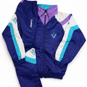Veste de survêtement rouge VTG 80's HUMMEL « Sponsor