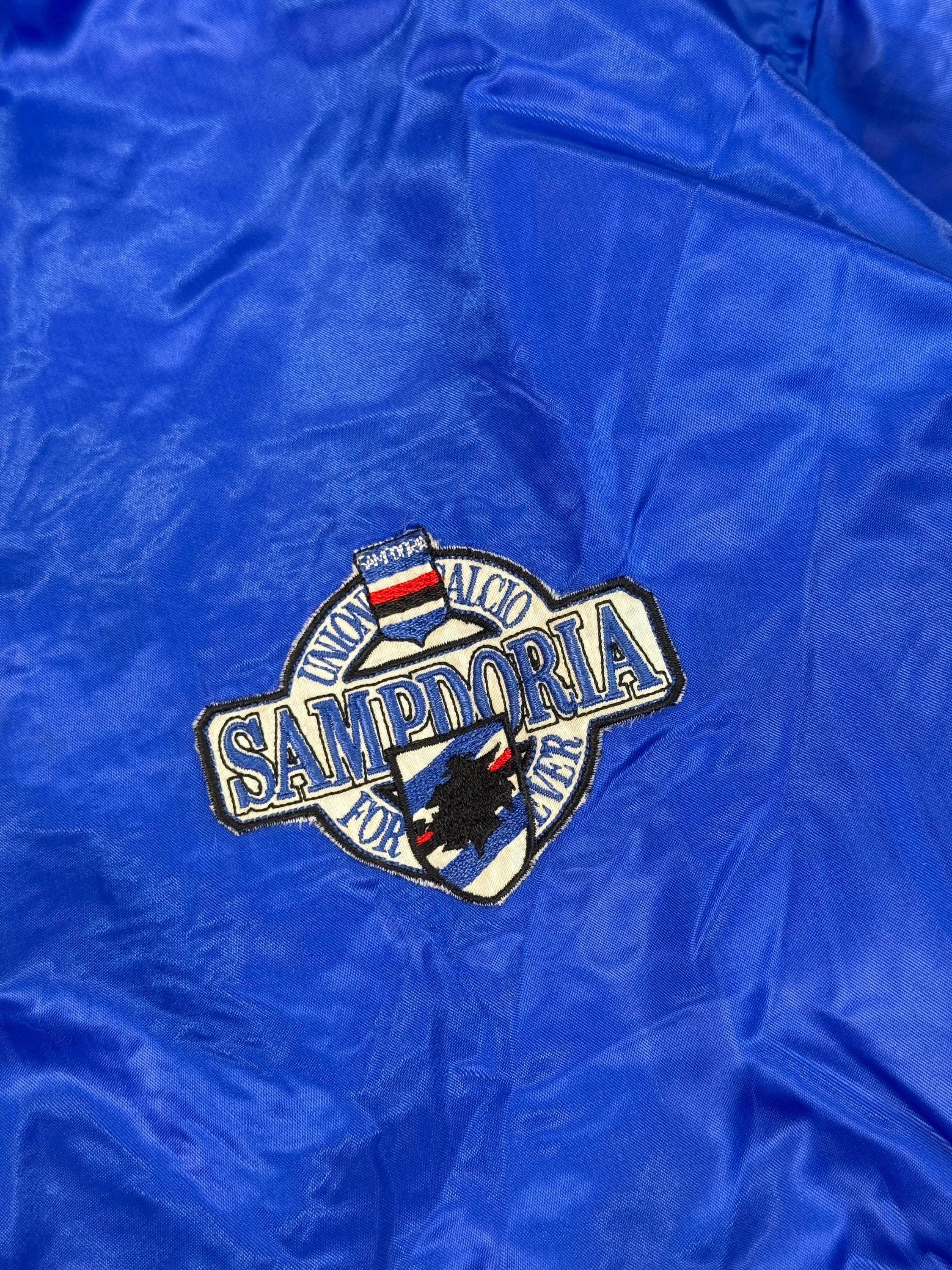 90s Vintage ASICS U.C. Sampdoria Reversible Bomber Jacket 