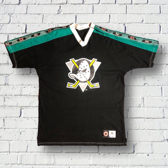 ヴィンテージ T シャツ NHL マイティ ダックス T シャツ 90 年代 ヴィンテージ T シャツ NHL マイティ ダックス T シャツ 90 年代
