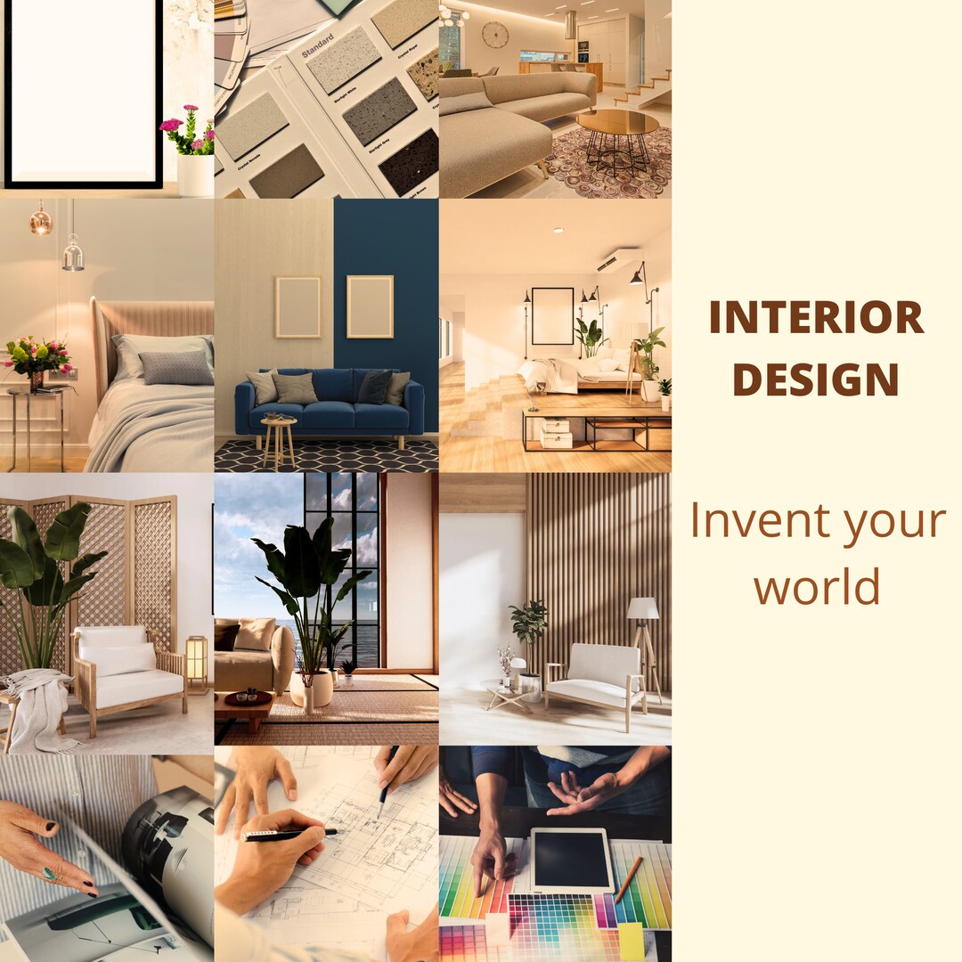 Digital Products Interior Design Instagram Templates Canva - Etsy