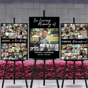 Funeral Memorial Sign, Celebration of Life, In Loving Memory Sign, Funeral Welcome Sign, Memorial Sign, Funeral Seed Packets Template