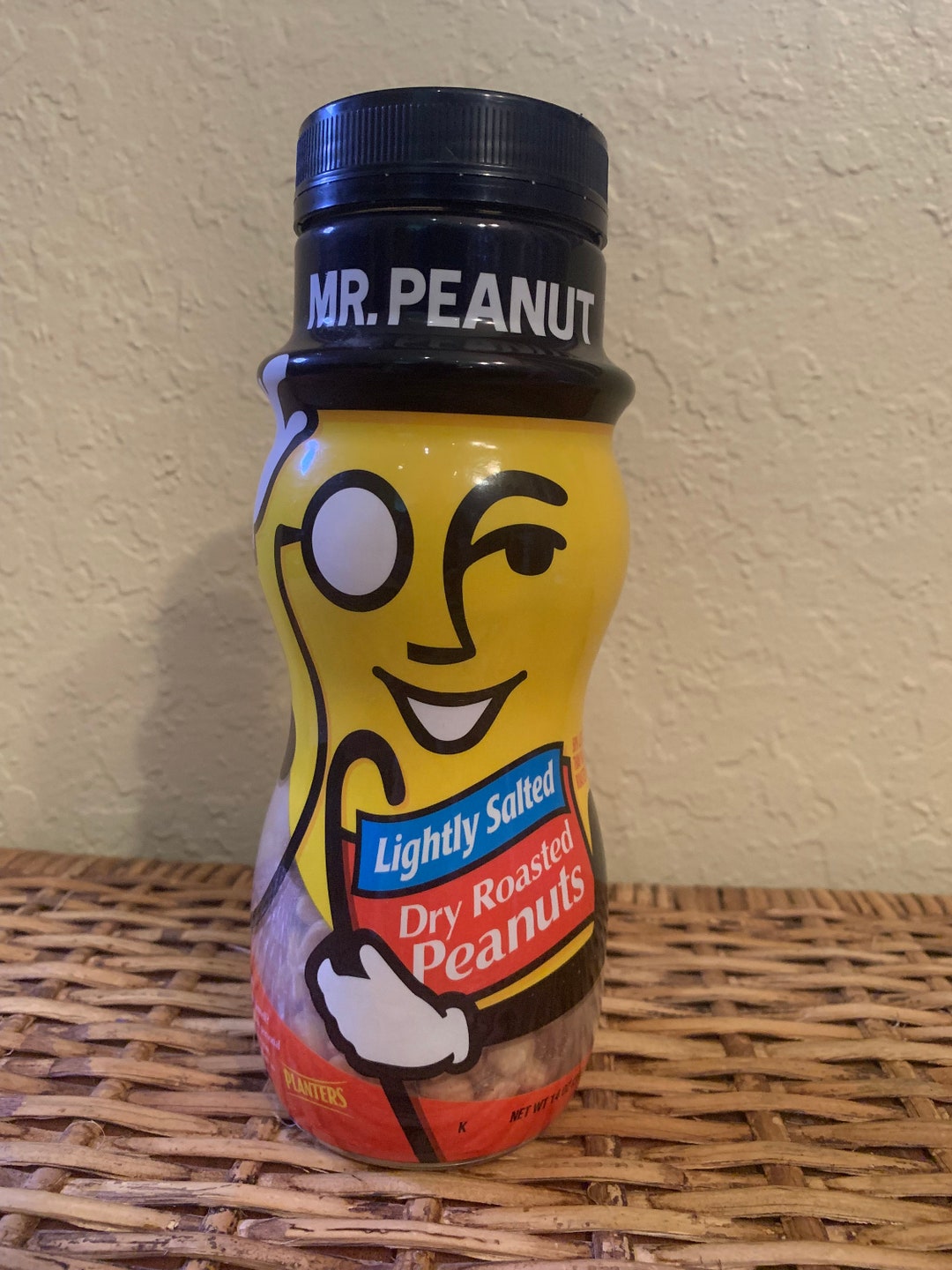 Planters Peanuts Mr. Peanut Glass Jar Top Hat Lightly Salted Etsy