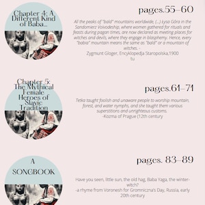 May include: A book cover with a circular design featuring a colourful illustration of two women in traditional clothing. The text on the cover reads "Chapter 4: A Different Kind of Baba..." and "pages. 55-60".