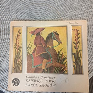 1983 Danuta ćirlić dziewięć pawic i król smoków serbia legends Vintage Children Book in Polish grimm Sadowski poczytaj mamo illustration