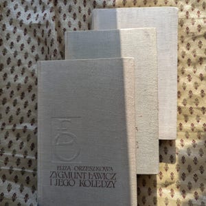 1957 Eliza Orzeszkowa vecchio libro dalla Polonia Copertina vintage Copertina in tela di lino Maestri della letteratura polacca Autori della scuola Nad Niemnem