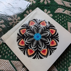 1972 Ritagli di carta vintage wycinanki papel picado Kirie decorazione Regalo casa Polonia Łowicz łowickie mandala folk kurpie opoczno fatto a mano