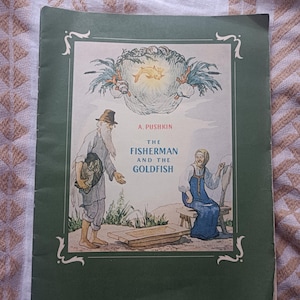 Contes folkloriques en anglais pour enfants livre slave folk vintage Illustration comptines Puskin nostalgie soviétique esthétique de l'enfance russe